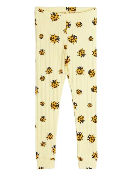Legginsy dziecięce Mini Rodini żółte
