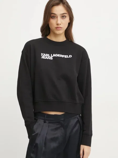 Karl Lagerfeld Jeans bluza z nadrukiem czarny