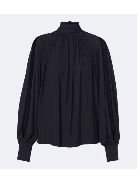 Bluză Ferragamo drapată albastru