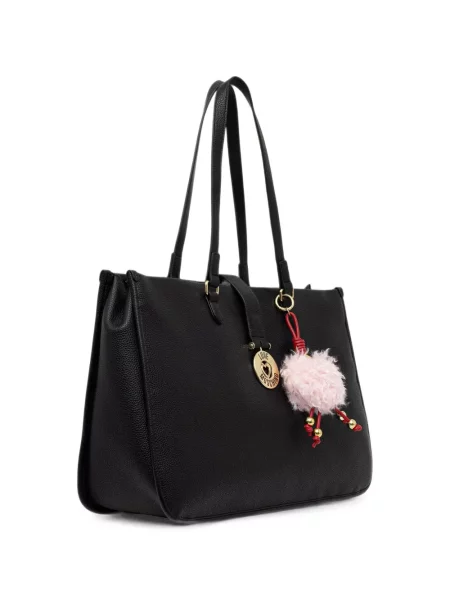 Висулка Love Moschino с автограф черно