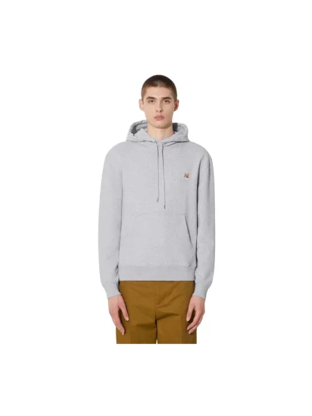 Bluza z kapturem Maison Kitsune niebieska