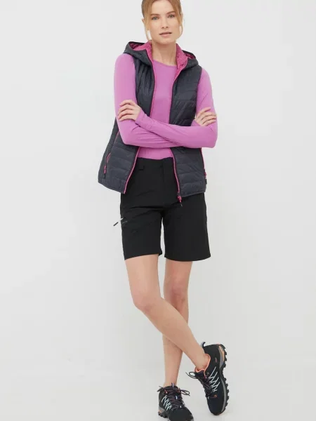 Однотонные шорты Viking с высокой посадкой черные