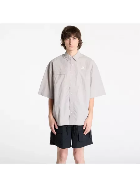 Cămașă Nike ACG "Orb Weaver" UV Repel Short-Sleeve Shirt College Grey/ Football Grey/ Summit White XL alb