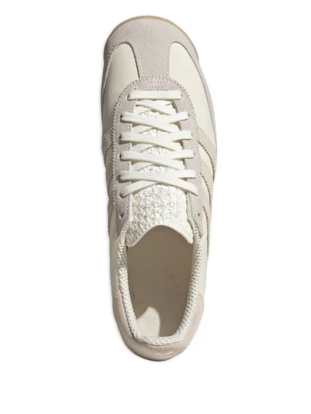 Sneakerși Adidas Samba din piele de căprioară alb