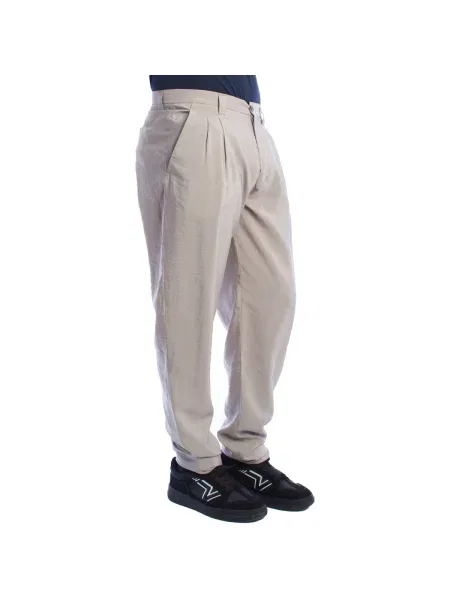 Nohavice Emporio Armani sivá