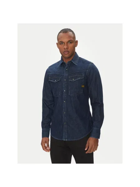 Τζιν πουκάμισο G-Star Raw μπλε