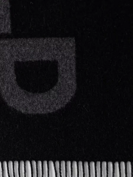 Fular Karl Lagerfeld cu autograf negru