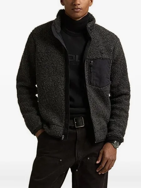 Велурени маратонки Polo Ralph Lauren на цветя с принт черно