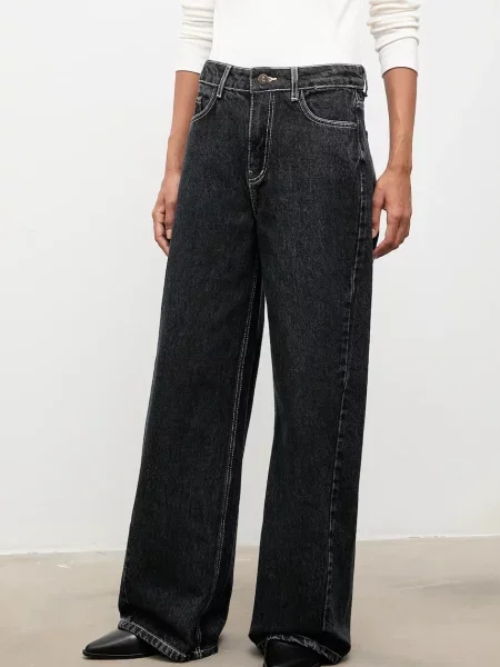 Answear.LAB jeansy granatowy