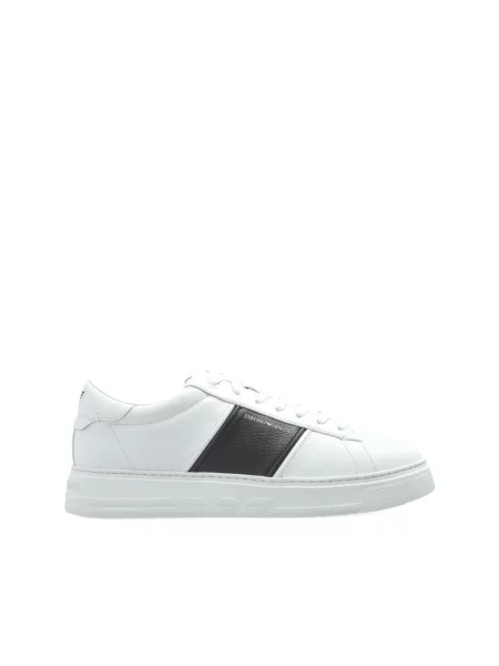 Sneakersy Emporio Armani z logo białe