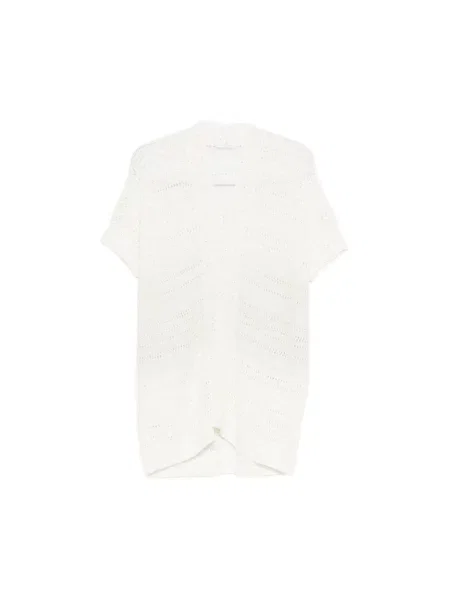 Kardigan Panicale z krótkim rękawem beżowy