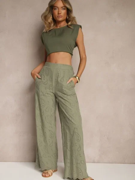 Pantaloni Milirelia verzi