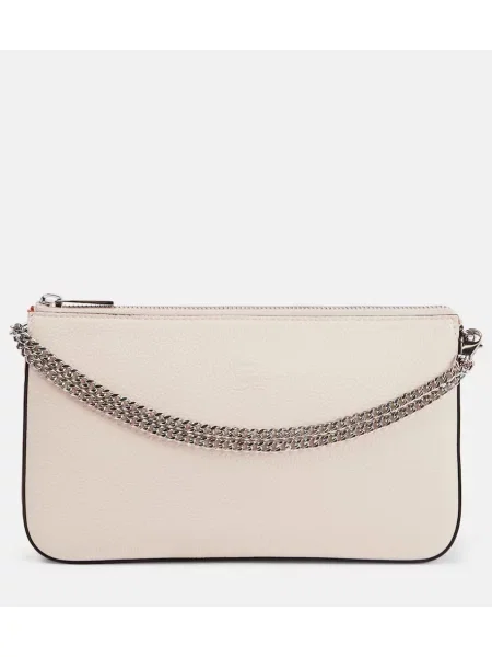 Geanta de piele Christian Louboutin din piele maro