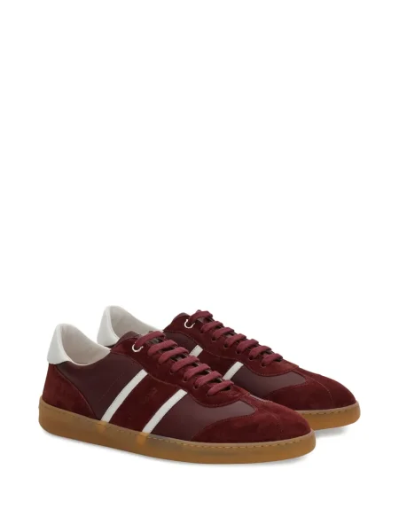 Sneakerși Ferragamo din piele de căprioară roșu