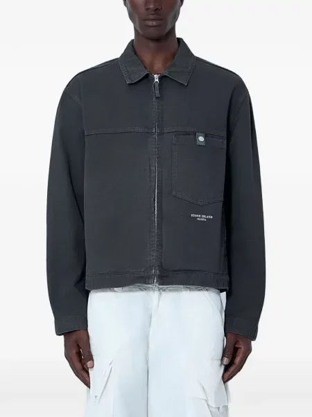Geacă Stone Island cu strasuri gri