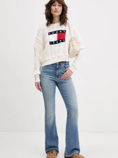 Tommy Jeans rifle flare dámske modrá