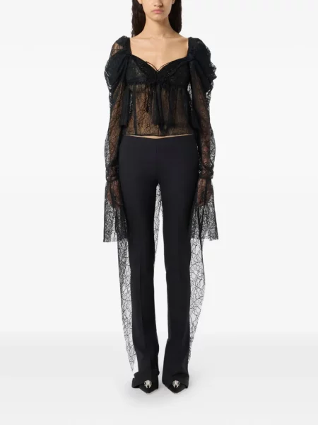 Bluză Blumarine din dantelă negru