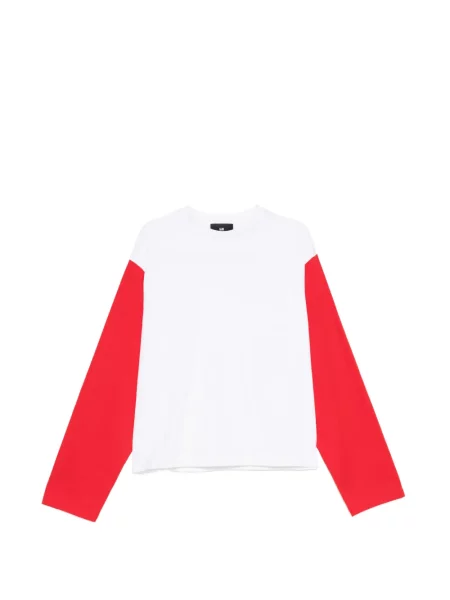 Lung tricou Lii alb