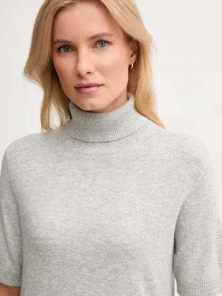 Дитячий светр з додаванням вовни United Colors of Benetton легкий гольф сірий