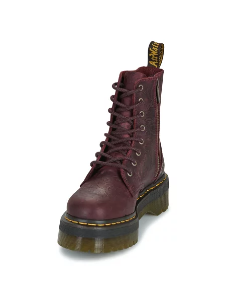 Pantofi Dr. Martens cu model floral roșu