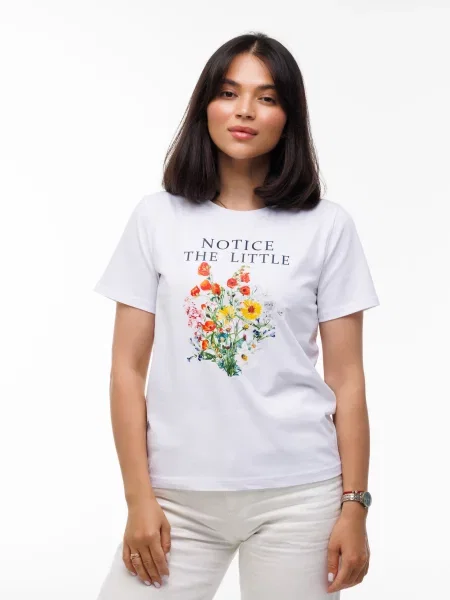 Футболка наталюкс белая