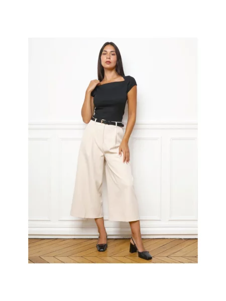 Top La Modeuse negru