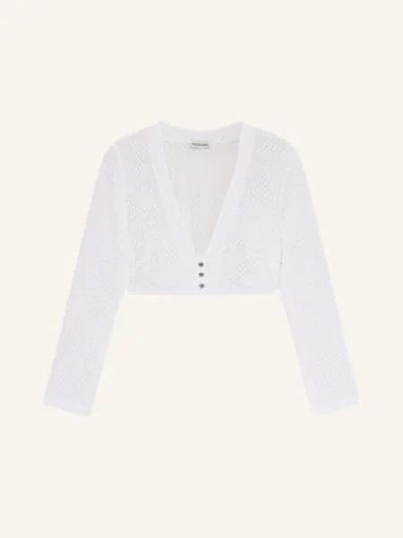 Heimatglück Tracht Bluzka Bawarska Lisl Z Koronki weiss biała