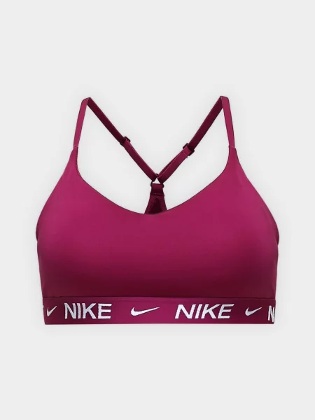 NIKE Sutien sport INDY mov zmeură alb