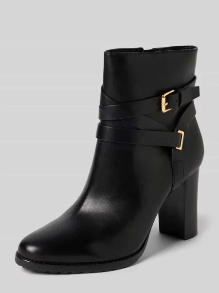 Sztyblety na model ‘BOOTIE’ Lauren Ralph Lauren czarne