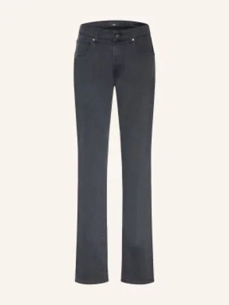 7 For All Mankind Jeansy The Straight Slim Fit grau niebieskie