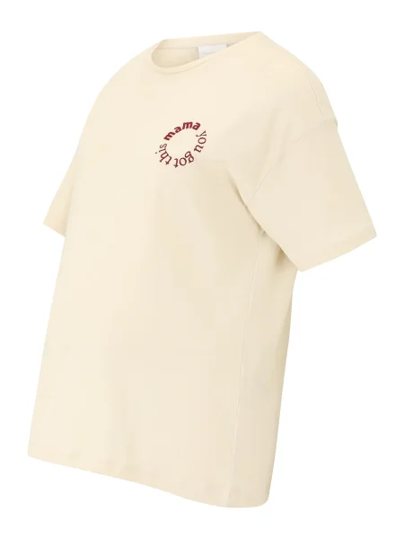 MAMALICIOUS Majica MLFERIDA MAMA svetlo / temno rdeča bež