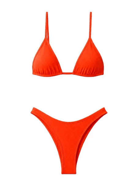 Kalaia Costum de baie două piese închis portocaliu