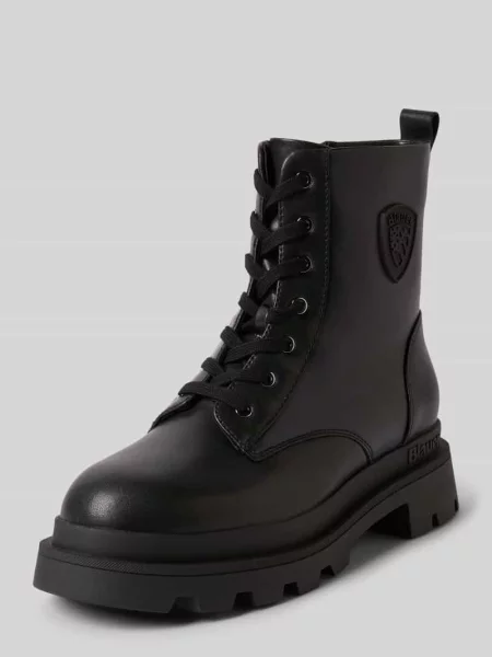 Buty z zamkiem błyskawicznym model Blauer czarne
