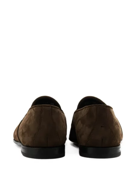 Pantofi loafer Franceschetti din piele de căprioară maro