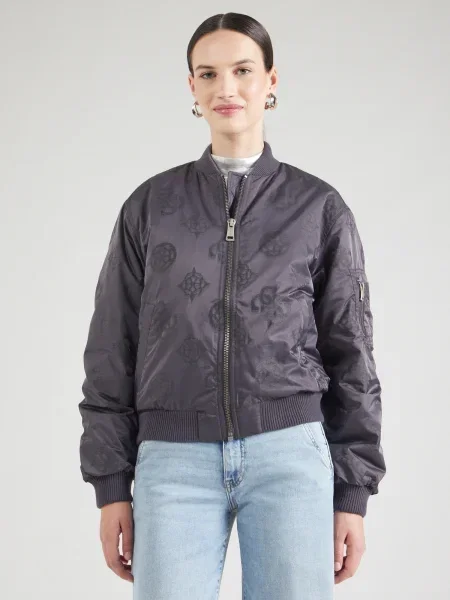 Guess Geacă bomber Gri negru