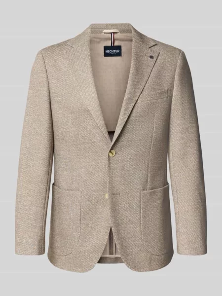 Marynarka na 2 z kołnierzem z połami Hechter Paris beżowa