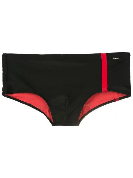 Pantaloni scurți Amir Slama cu dungi negru