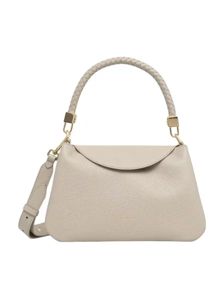 Coccinelle torebka crossbody skórzana beżowa