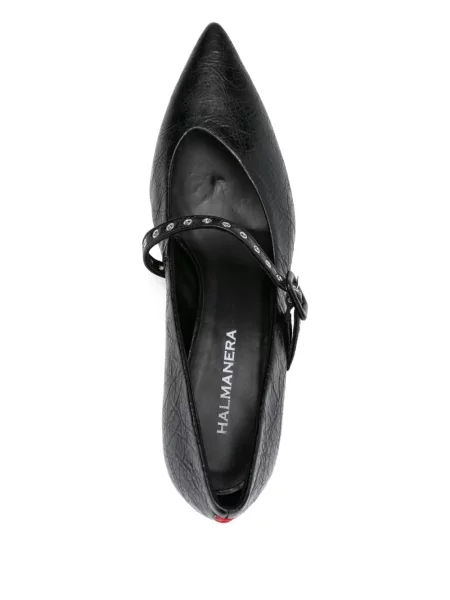 Pantofi cu toc Halmanera cu tepi negru
