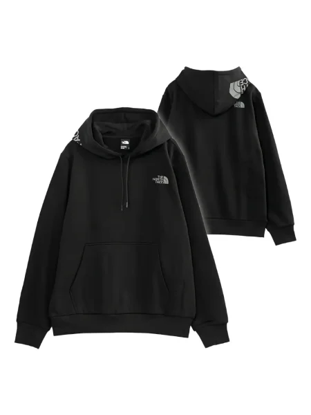 Hanorac cu glugă The North Face cu autograf negru