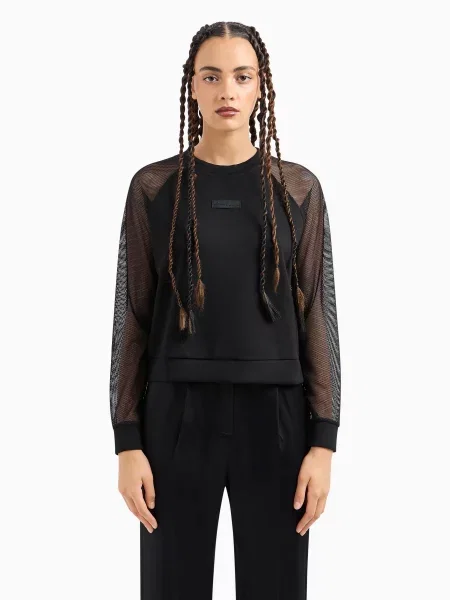 Світшот Armani Exchange чорний