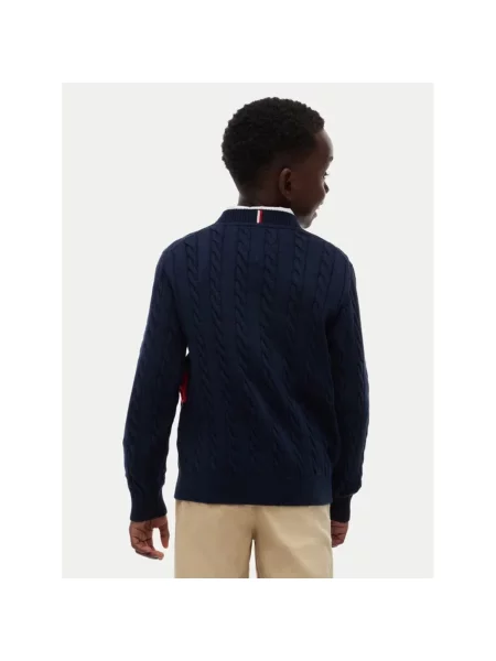 Sveter Tommy Hilfiger modrá