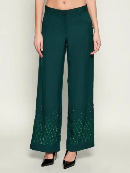 Pinko Pantaloni LOTTO | Relaxed fit verde