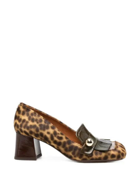 Pantofi cu toc Chie Mihara cu imagine cu model leopard maro