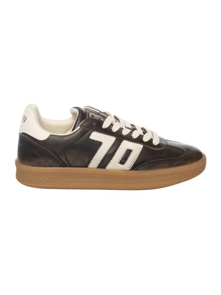 Sneakersy Back70 skórzane brązowe
