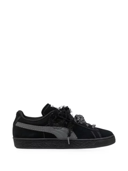 Sneakerși Puma Suede din piele de căprioară negru