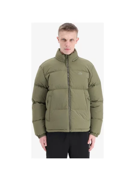 Kurtka Lacoste Water-Repellent Down S zielona