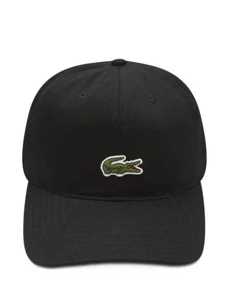 Czapka z daszkiem dziecięca Lacoste czarna