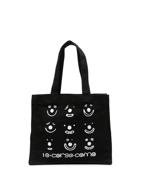 Geantă shopper 10 Corso Como cu imagine negru