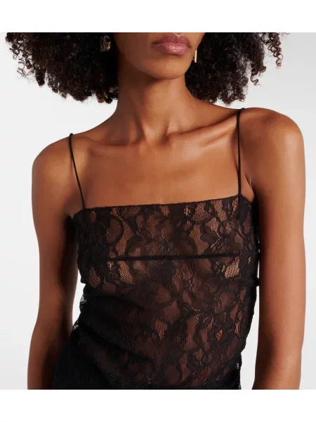 Top Dolce&gabbana din dantelă negru